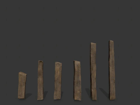 Wooden models 3D Model