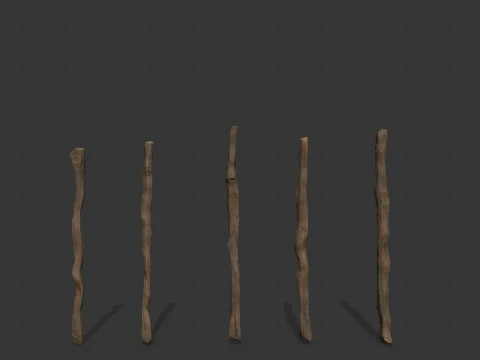 Wooden models 3D Model