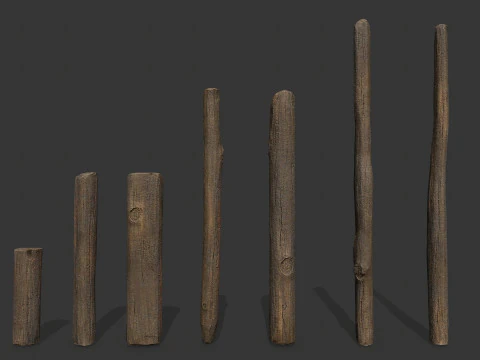 Wooden models 3D Model