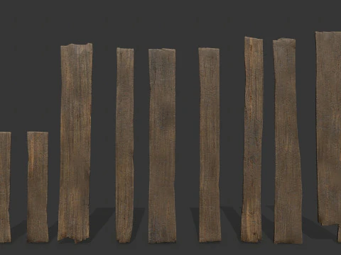 Wooden models 3D Model
