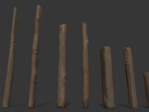 Wooden models 3D Model