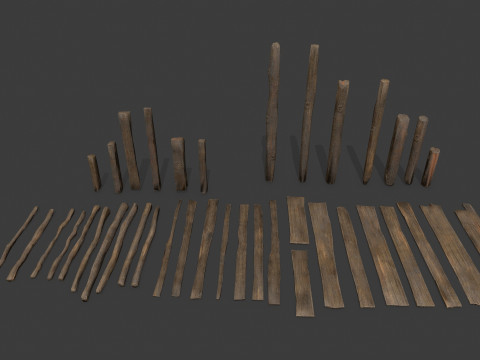 Wooden models 3D 模型