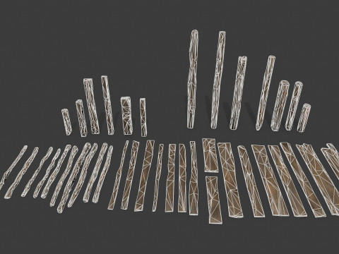 Wooden models 3D 模型
