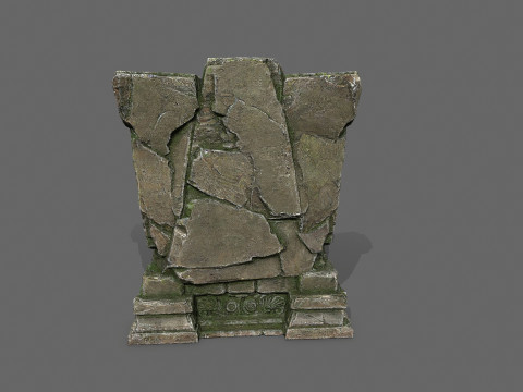 Old throne 3D 모델