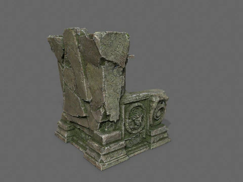 Oude troon 3D Model