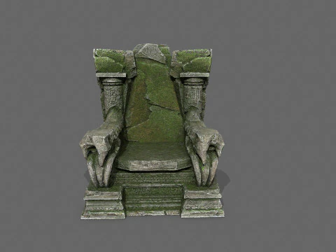 Oude troon 3D Model
