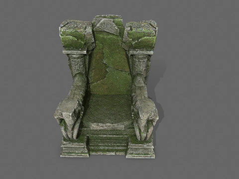 Oude troon 3D Model