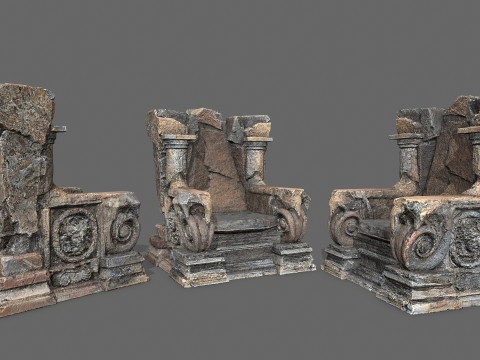 Old throne 3D Модель