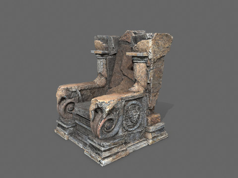 Old throne 3D Модель