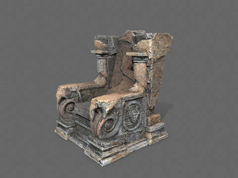 Old throne 3D Model