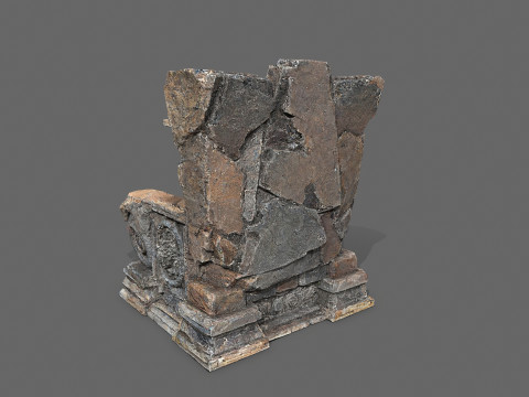 Old throne 3D Модель