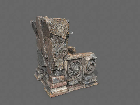 Old throne 3D Model