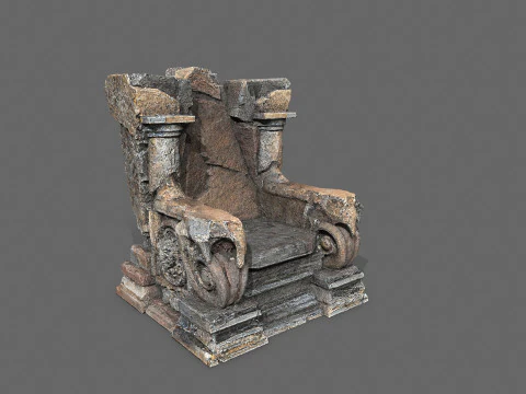Old throne 3D Model