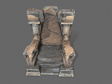 Old throne 3D Модель
