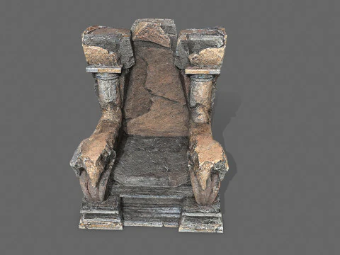 Old throne 3D Model