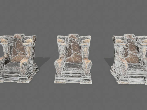 Old throne 3D Model