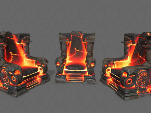 Tron lawowy Model 3D