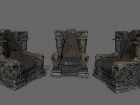 Lava throne Modèle 3D