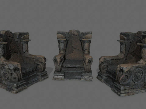 Tron lawowy Model 3D