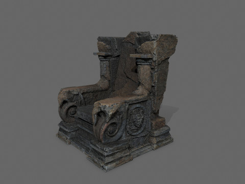 Lava throne Modèle 3D