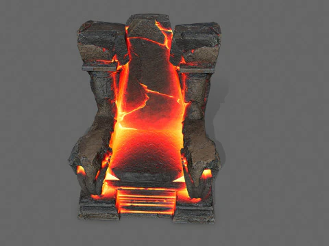 Tron lawowy Model 3D