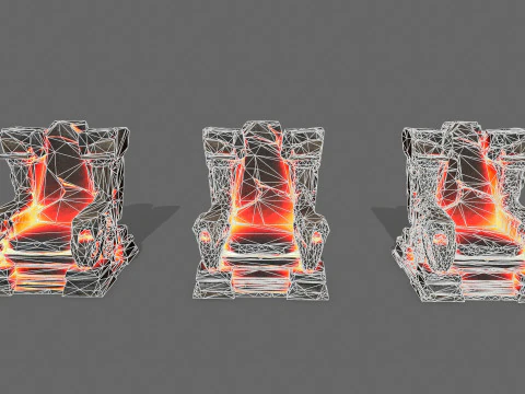 Tron lawowy Model 3D