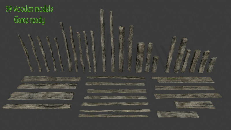 Oude bossen 3D Model .c4d .max .obj .3ds .fbx .stl .blend 
