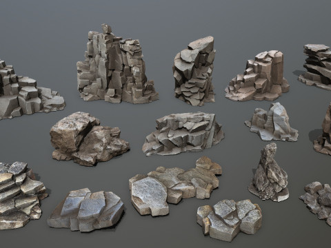 Cave rocks Modelo 3D