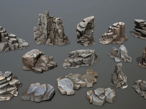 Rocce della grotta Modello 3D