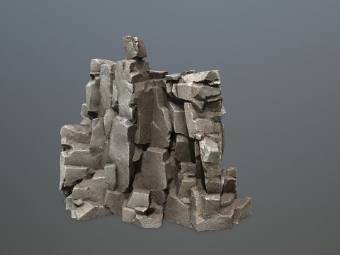 Cave rocks 3D Model