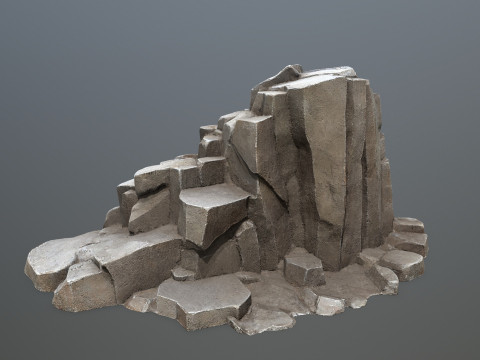 Cave rocks 3D Model