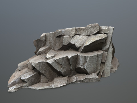 Cave rocks 3D Model