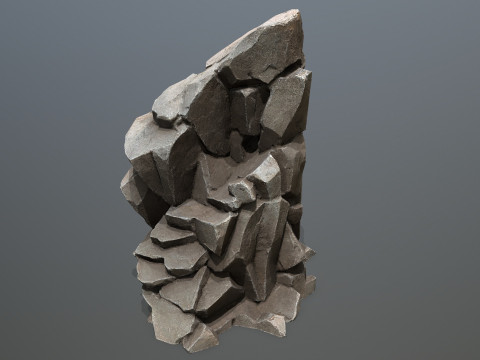 Cave rocks 3D Model