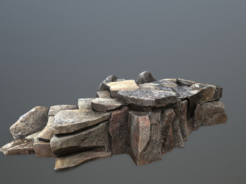 Cave rocks 3D Model