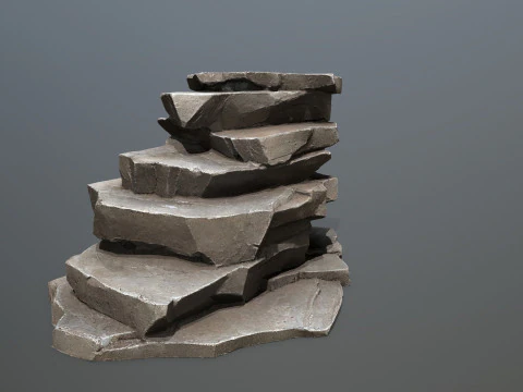 Skały jaskiniowe Model 3D