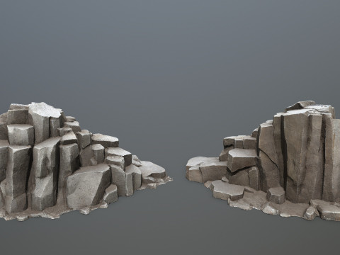 Cave rocks 3D Model