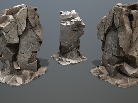 Cave rocks 3D Model