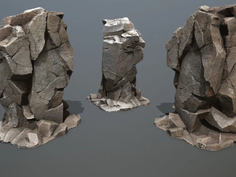 Skały jaskiniowe Model 3D