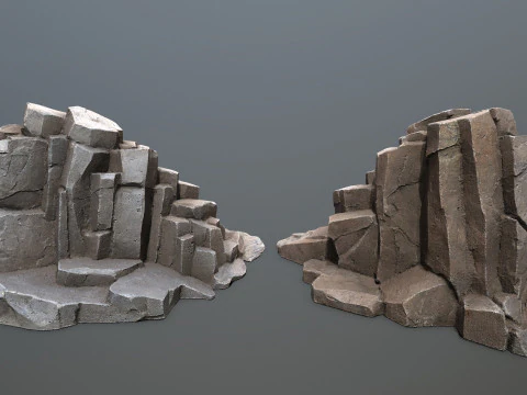 Skały jaskiniowe Model 3D