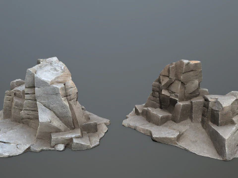 Skały jaskiniowe Model 3D