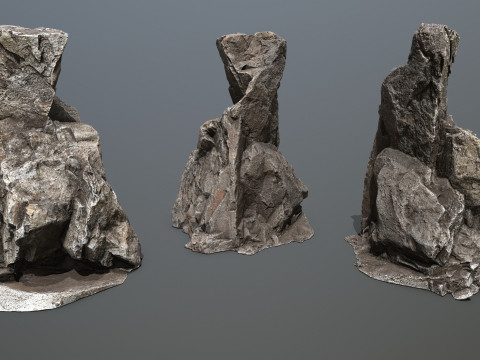 Cave rocks 3D Model