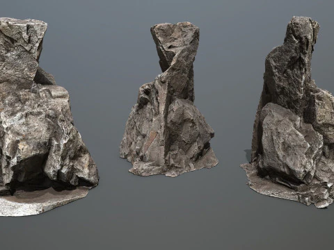 Skały jaskiniowe Model 3D