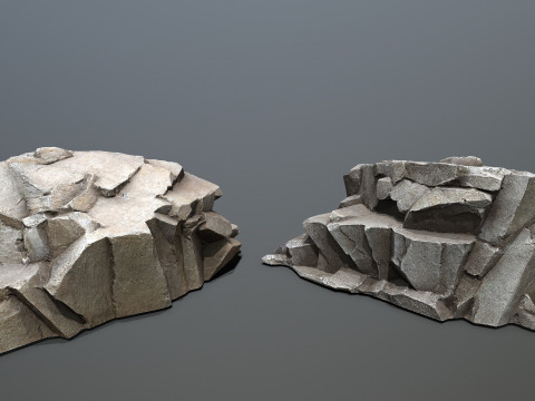 Cave rocks 3D Model