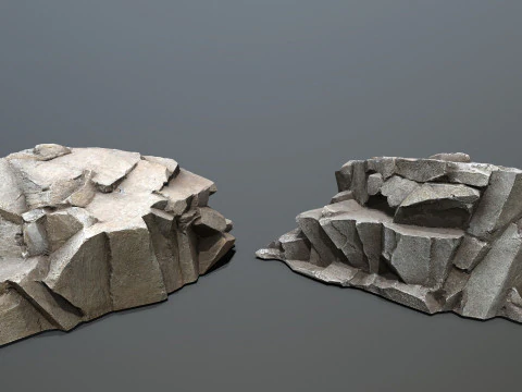 Skały jaskiniowe Model 3D