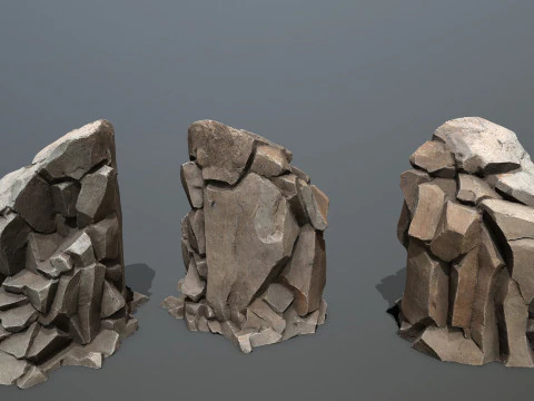 Skały jaskiniowe Model 3D