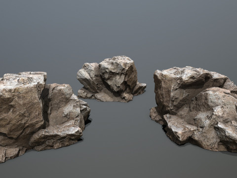 Cave rocks 3D Model