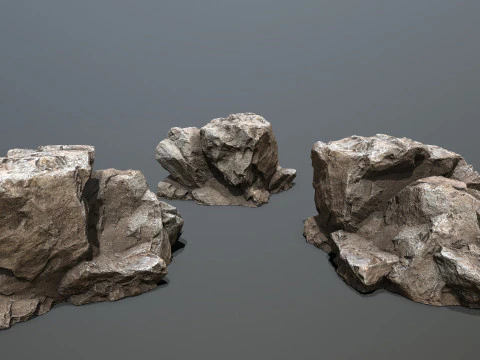 Skały jaskiniowe Model 3D