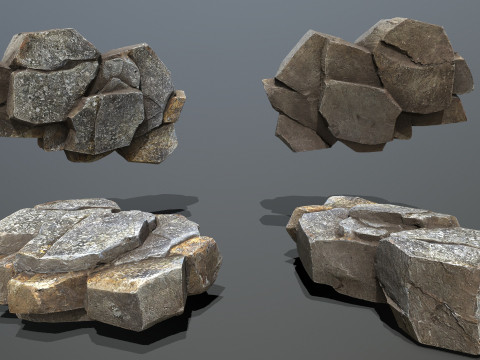 Cave rocks 3D Model