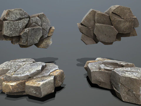 Skały jaskiniowe Model 3D