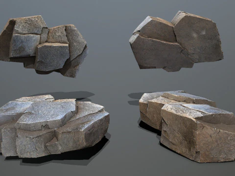 Skały jaskiniowe Model 3D